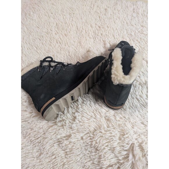 Sorel Sneakchic Alpine Holiday Shearling Waterproof Cold-Weather Boots, Size 7.5 - Picture 8 of 13